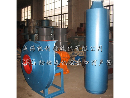 ZRG combustion-supporting fan and outlet muffler